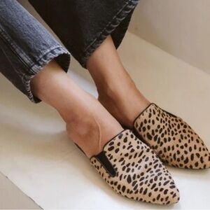NWT Jenni Kayne pony hair mule slides, leopard, size 41